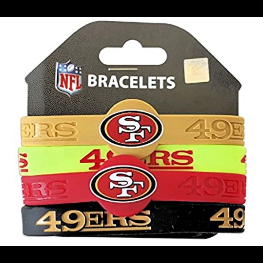 NFL 49er Silicone Bracelets